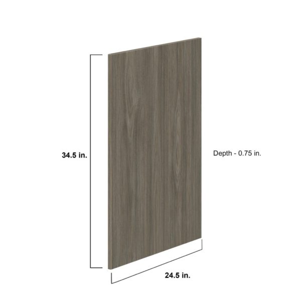 34.5 in. W x 24 in. H x 0.75 in.D Cordyline Texmel Slab Base End Panel