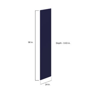 96 in. W x 24 in. H x 0.63 in. D Camellia Painted Midnight Blue   Tall End Panel