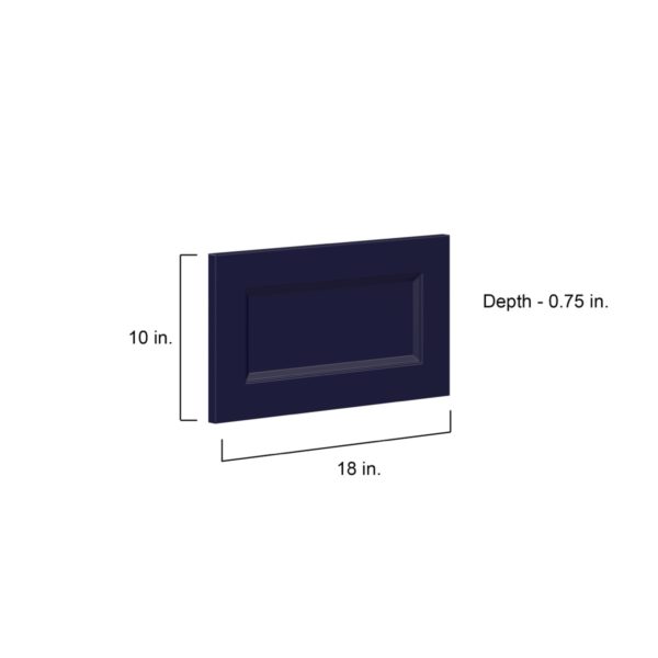 Camellia Painted Midnight Blue Recessed 18 x 10 x 0.75 in. Drawer Front