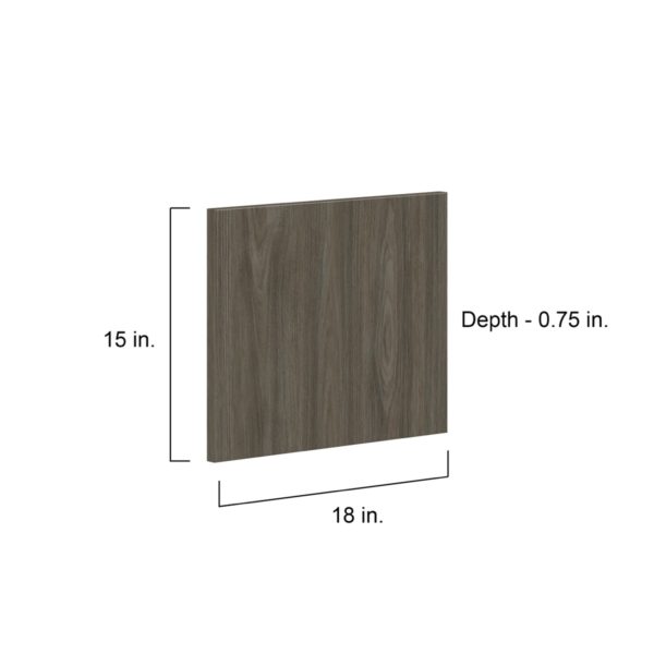 Cordyline Textured Slab Walnut18 x 15 x 0.75 in. Drawer Front