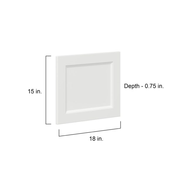 Magnolia Painted Bright White Recessed 18 x 15 x 0.75 in. Drawer Front