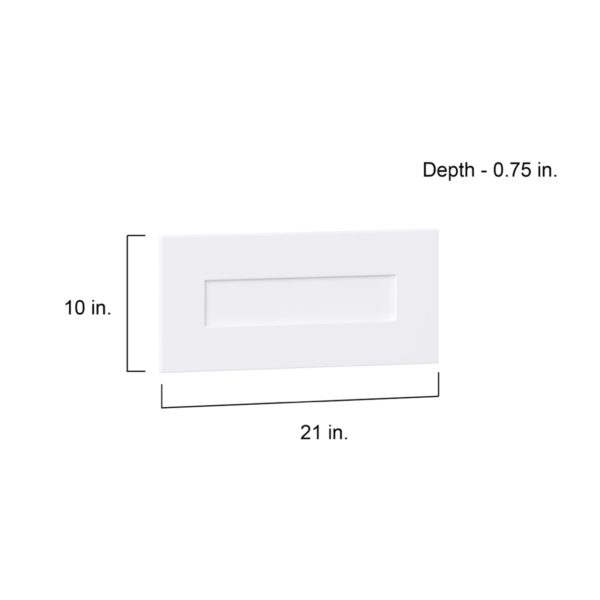 Jasmine Painted Warm White  Shaker 21 x 10 x 0.75 in. Drawer Front