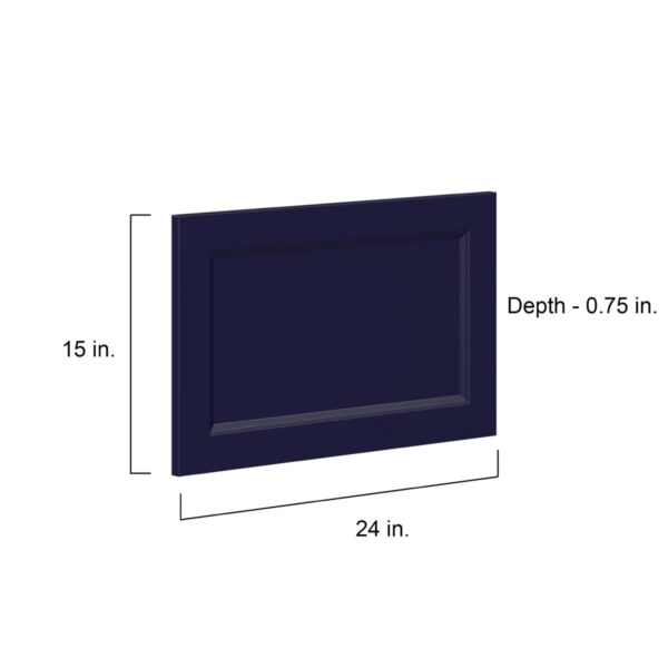 Camellia Painted Midnight Blue Recessed 24 x 15 x 0.75 in. Drawer Front