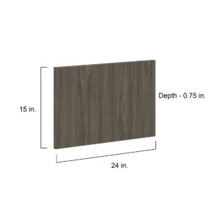 Cordyline Textured Slab Walnut24 x 15 x 0.75 in. Drawer Front