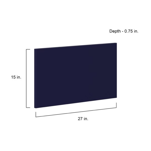 Camellia Painted Midnight Blue Recessed 27 x 15 x 0.75 in. Drawer Front