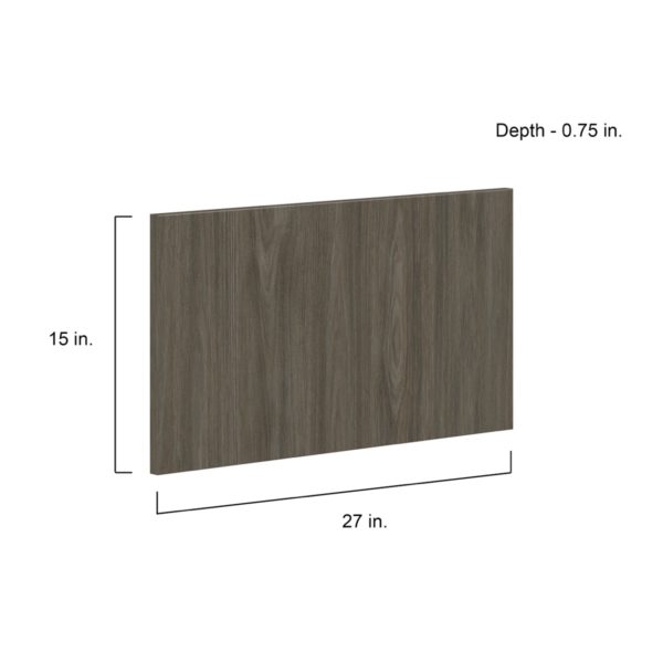 Cordyline Textured Slab Walnut27 x 15 x 0.75 in. Drawer Front