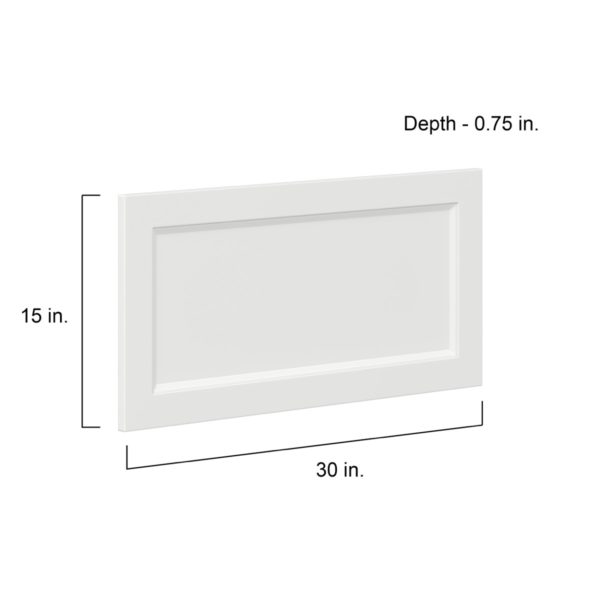 Magnolia Painted Bright White Recessed 30 x 15 x 0.75 in. Drawer Front