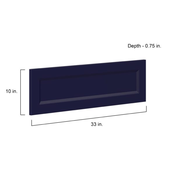 Camellia Painted Midnight Blue Recessed 33 x 10 x 0.75 in. Drawer Front