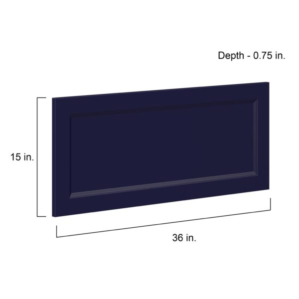 Camellia Painted Midnight Blue Recessed 36 x 15 x 0.75 in. Drawer Front