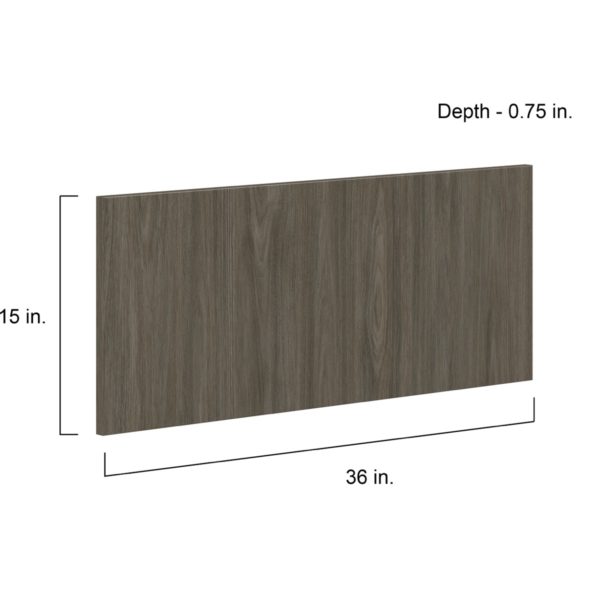 Cordyline Textured Slab Walnut36 x 15 x 0.75 in. Drawer Front