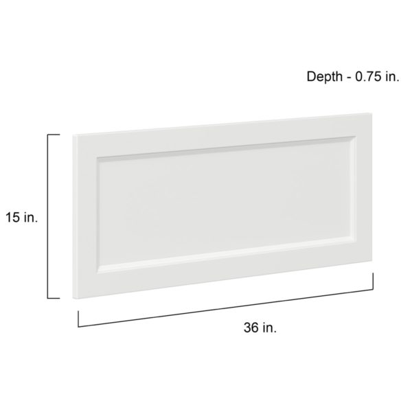 Magnolia Painted Bright White Recessed 36 x 15 x 0.75 in. Drawer Front