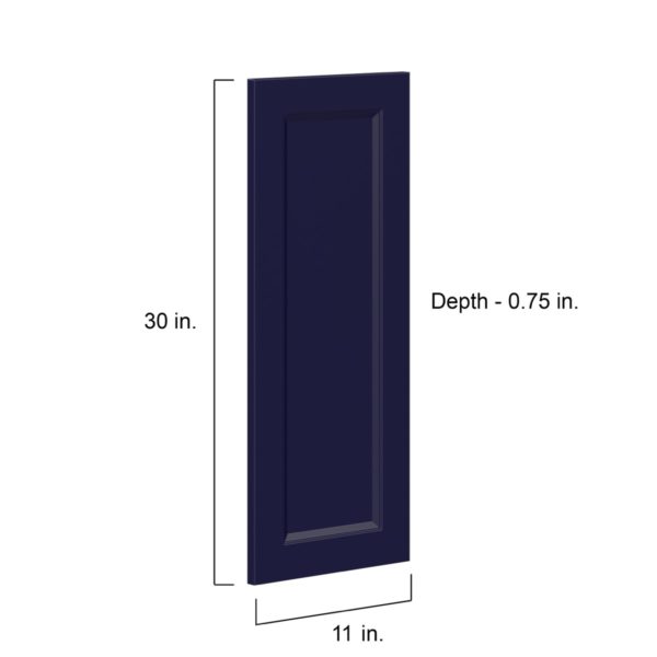 Camellia Painted Midnight Blue Recessed 11 x 30 x 0.75 in. Door