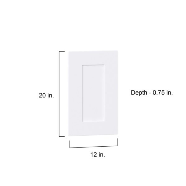 Jasmine Painted Warm White  Shaker 12 x 20 x 0.75 in. Door