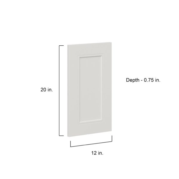 Wisteria Painted Light Gray Recessed 12 x 20 x 0.75 in. Door