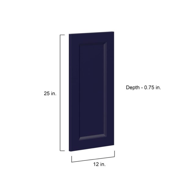 Camellia Painted Midnight Blue Recessed 12 x 25 x 0.75 in. Door