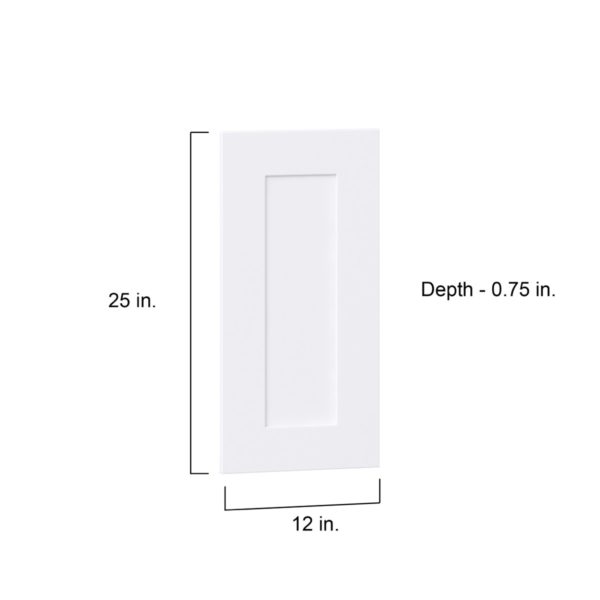 Jasmine Painted Warm White  Shaker 12 x 25 x 0.75 in. Door