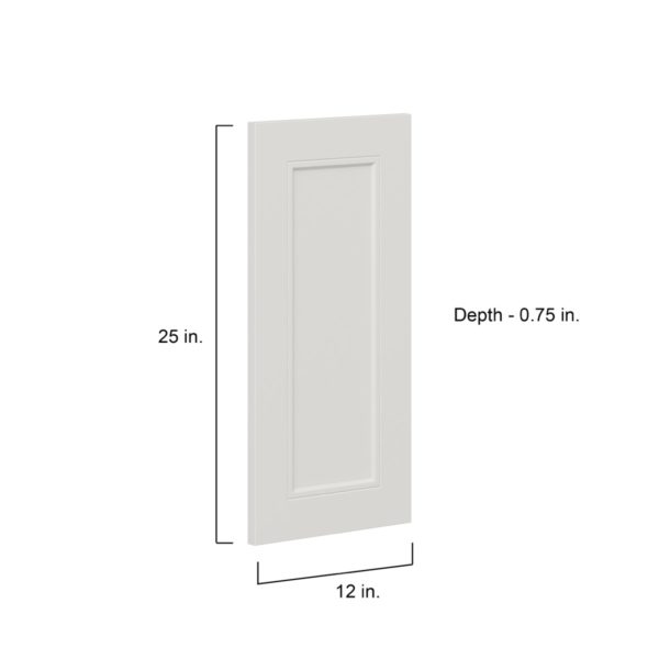 Wisteria Painted Light Gray Recessed 12 x 25 x 0.75 in. Door