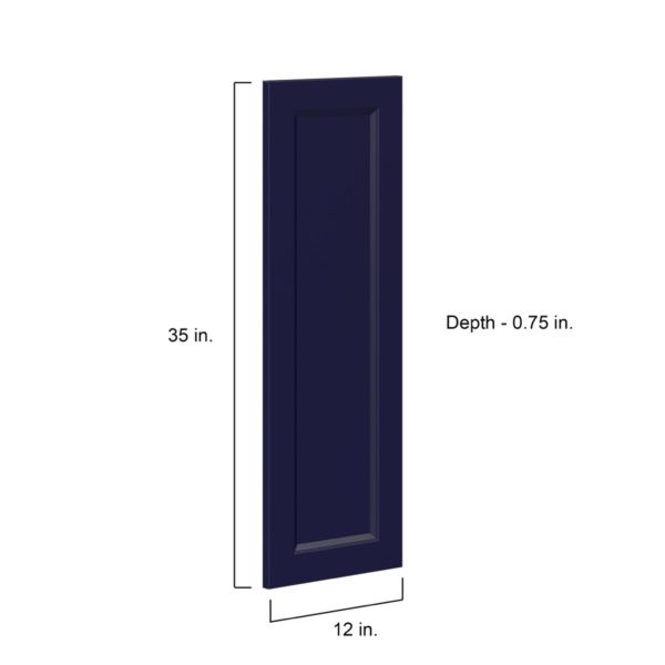 Camellia Painted Midnight Blue Recessed 12 x 35 x 0.75 in. Door