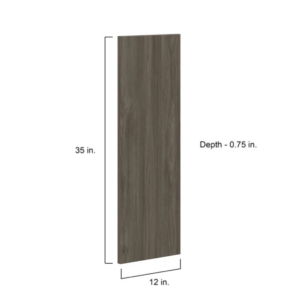 Cordyline Textured Slab Walnut 12 x 35 x 0.75 in. Door