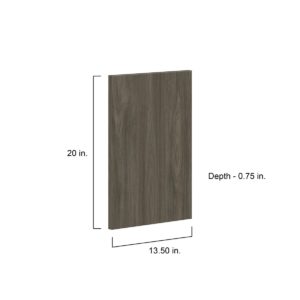 Cordyline Textured Slab Walnut 13.5 x 20 x 0.75 in. Door