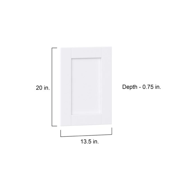 Dahlia Bright White  Shaker 13.5 x 20 x 0.75 in. Door