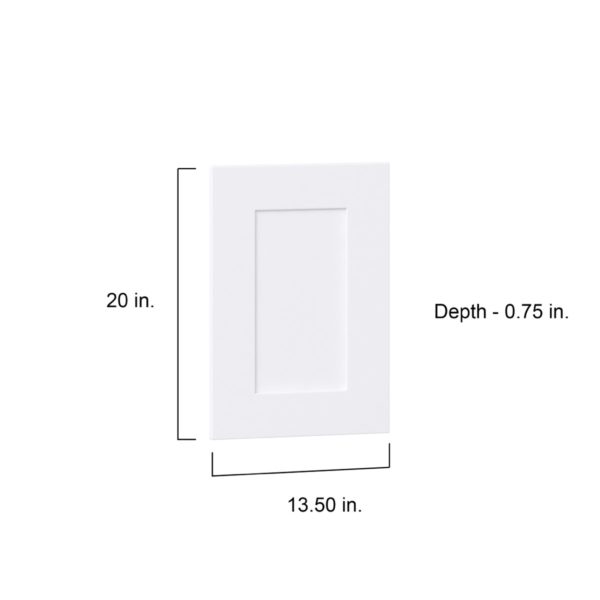 Jasmine Painted Warm White  Shaker 13.5 x 20 x 0.75 in. Door