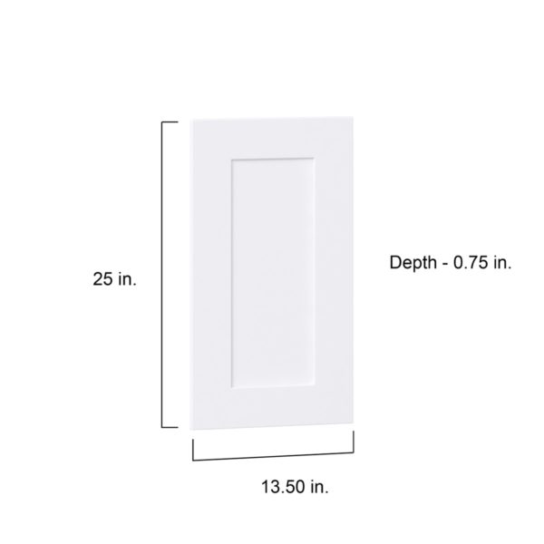 Jasmine Painted Warm White  Shaker 13.5 x 25 x 0.75 in. Door