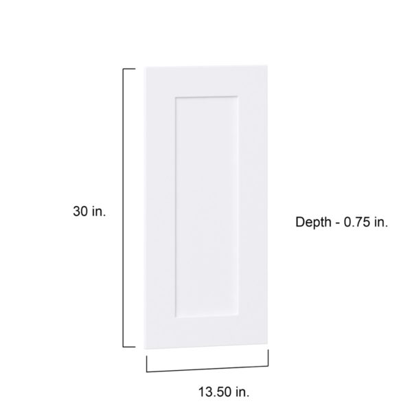 Jasmine Painted Warm White  Shaker 13.5 x 30 x 0.75 in. Door