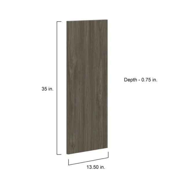 Cordyline Textured Slab Walnut 13.5 x 35 x 0.75 in. Door