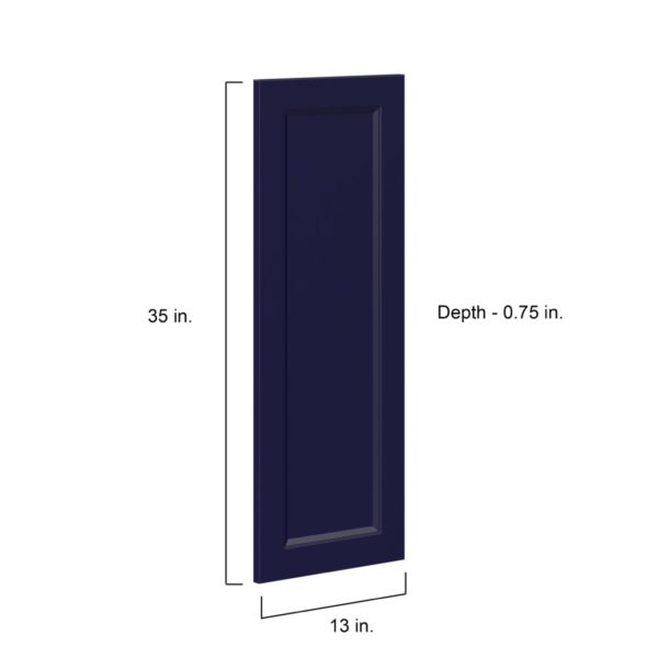 Camellia Painted Midnight Blue Recessed 13 x 35 x 0.75 in. Door