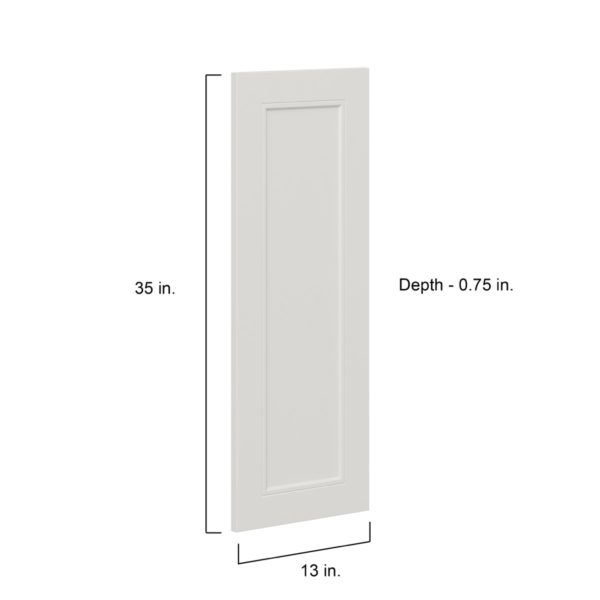 Wisteria Painted Light Gray Recessed 13 x 35 x 0.75 in. Door