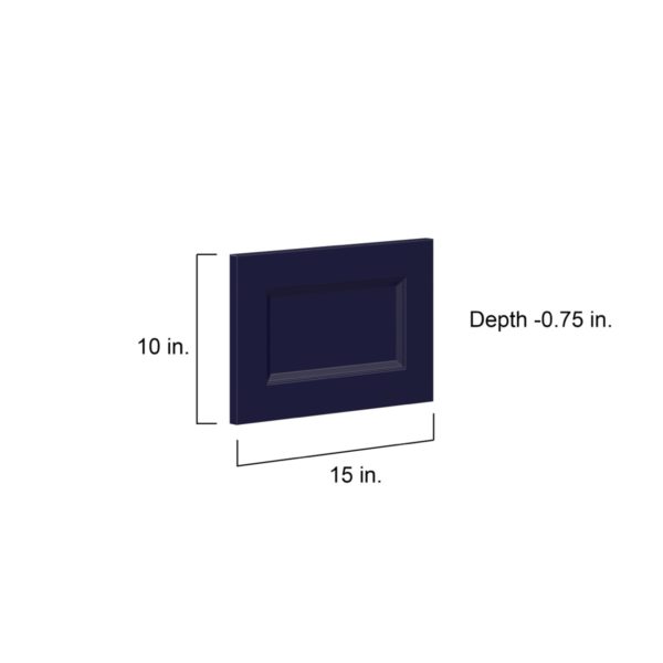 Camellia Painted Midnight Blue Recessed 15 x 10 x 0.75 in. Door