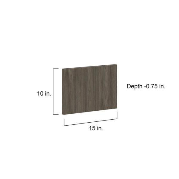 Cordyline Textured Slab Walnut 15 x 10 x 0.75 in. Door