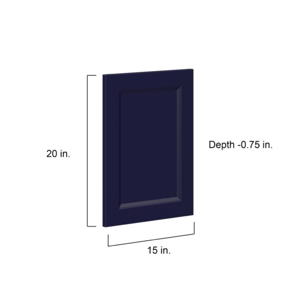 Camellia Painted Midnight Blue Recessed 15 x 20 x 0.75 in. Door