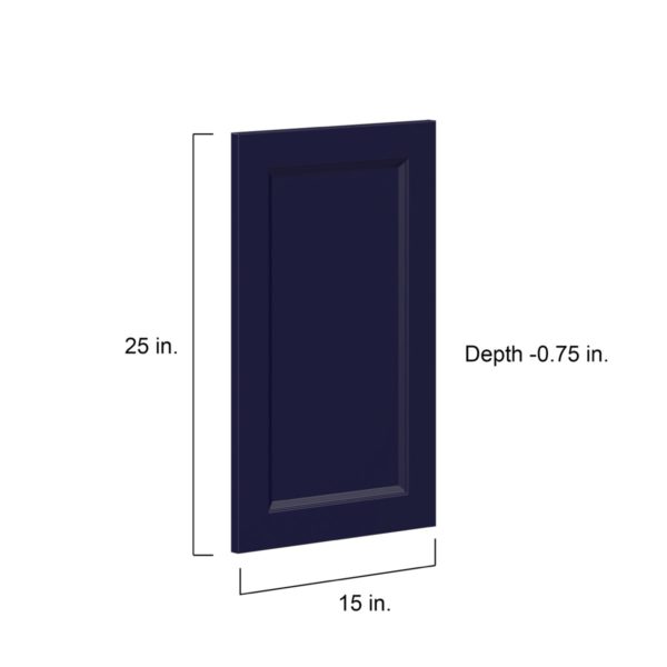 Camellia Painted Midnight Blue Recessed 15 x 25 x 0.75 in. Door