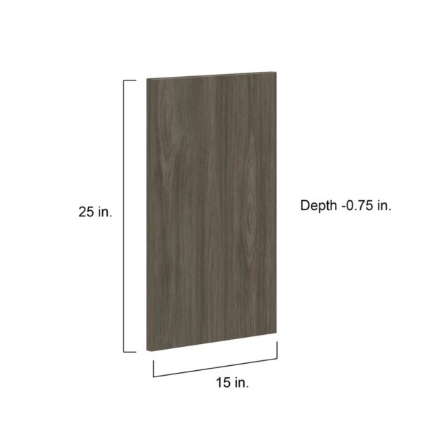 Cordyline Textured Slab Walnut 15 x 25 x 0.75 in. Door