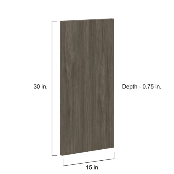 Cordyline Textured Slab Walnut 15 x 30 x 0.75 in. Door