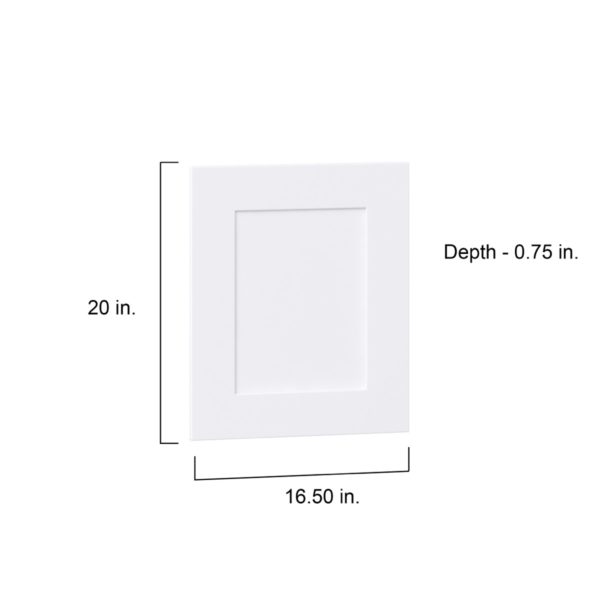 Jasmine Painted Warm White  Shaker 16.5 x 20 x 0.75 in. Door