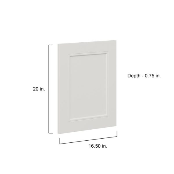 Wisteria Painted Light Gray Recessed 16.5 x 20 x 0.75 in. Door