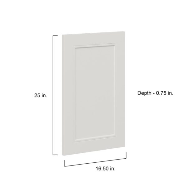 Wisteria Painted Light Gray Recessed 16.5 x 25 x 0.75 in. Door