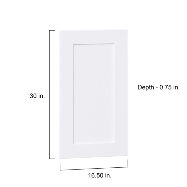 Jasmine Painted Warm White  Shaker 16.5 x 30 x 0.75 in. Door