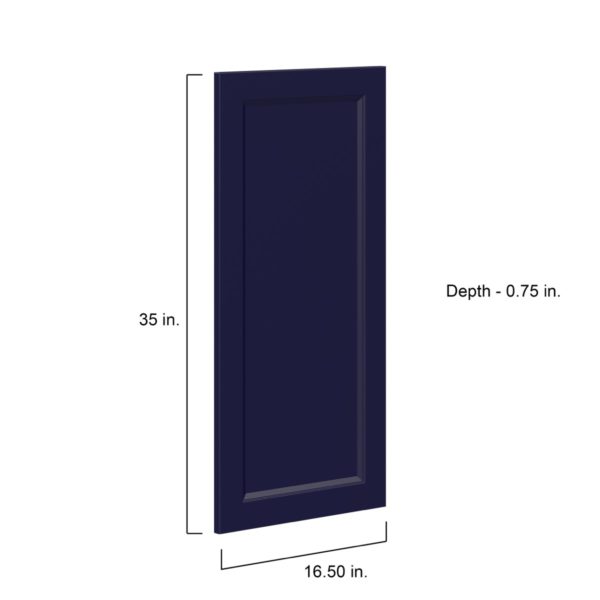 Camellia Painted Midnight Blue Recessed 16.5 x 35 x 0.75 in. Door