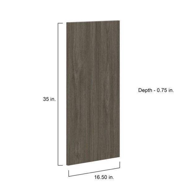 Cordyline Textured Slab Walnut 16.5 x 35 x 0.75 in. Door