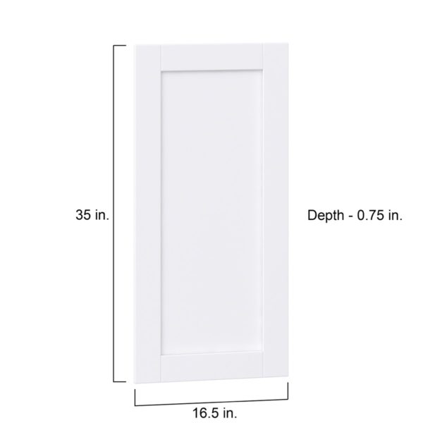 Dahlia Bright White  Shaker 16.5 x 35 x 0.75 in. Door