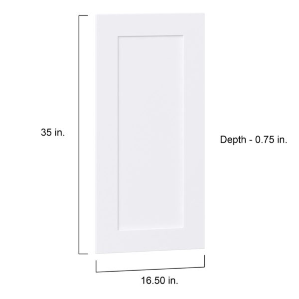 Jasmine Painted Warm White  Shaker 16.5 x 35 x 0.75 in. Door