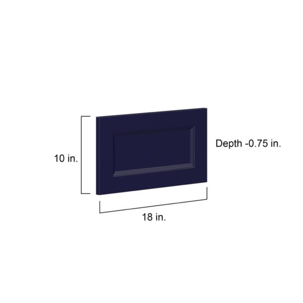 Camellia Painted Midnight Blue Recessed 18 x 10 x 0.75 in. Door