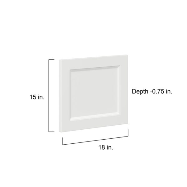 Magnolia Painted Bright White Recessed 18 x 15 x 0.75 in. Door