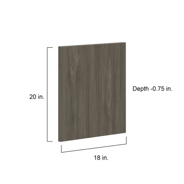 Cordyline Textured Slab Walnut 18 x 20 x 0.75 in. Door