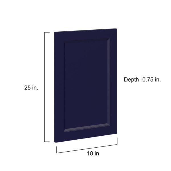 Camellia Painted Midnight Blue Recessed 18 x 25 x 0.75 in. Door