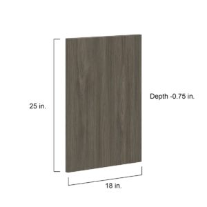 Cordyline Textured Slab Walnut 18 x 25 x 0.75 in. Door